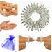 Chi Enterprise Premium Massage Ring | Anti-Stress Acupressure Ring for Anxiety | Silver Large | International Shipping - Buy Online on GoSupps.com