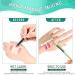 Garosa 100pcs Transparent Waterproof Makeup Hand Palette Stickers - Single Use Self-Adhesive for Home & Salon Use | Perfect for Professionals & Beginners - Buy Online on GoSupps.com
