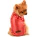 Paidful Summer Striped T-Shirt for Small Dogs 100% Cotton Sleeveless Top for Young Girls Chihuahua & Yorkshire Red Size M (Back Length: 25cm Bust: 37cm) - Buy Online on GoSupps.com