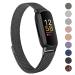 Oumida bracelet compatible with Fitbit Inspire 3 bracelet for women men premium stainless steel metal replacement bracelet with strong magnet watch bracelet for fitbit inspire 3 black