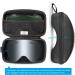 PROHAPI Snow Goggles Case - Semi Hard EVA Ski Goggles Case with Aluminum Strap, Proof Zipper - Lightweight Travel Bag - Buy Online on GoSupps.com