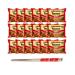 Ja Cor Instant Ramen Noodle Soup 0g Trans Fat Beef Flavor Noodles 3 oz. Bulk Pack Bundle with 1-Set of Reusable Stainless Steel Chopsticks(18 Individual Packs)