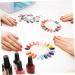  Healeved Healeved 10 Nail Art UV Nail Art Nail Art UV for nails transparent clear nail sticks Exercise builder Polish nail color chart nail color board display of the color of the nail - Buy Online on GoSupps.com