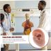 Angoily Human Ear Acupuncture Model - 1pc Silicone Display Ear Simulator for Massage & Learning | 6.5x3.5cm - Buy Online on GoSupps.com
