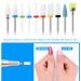 10Pcs Ceramic Nail Drill Bits Set - Professional Diamond Carbide Tools for Manicure & Pedicure - Buy Online on GoSupps.com