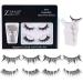 Onewly Magnetic Eyelashes 2 Pairs Reusable Magnetic Eyelash Kit Each Eyelash Has 5 Layers of Magnetism Dual Magnetic Lashes Magnetic Eyelashes Natural Look