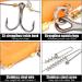 3-Piece Stinger Hook Set with Leader System | Sizes S M L for Bait 10-18cm | 5 Interchangeable Weights | Jigkopf Drilling for Rubber Fish | Shallow Rig & Hecht K der - Buy Online on GoSupps.com
