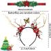 Christmas Headband Christmas Reindeer Antlers Headband Flower Crown Hair Hoops with Artificial Pine Cones Red Berry Elk Deer Headwear Animal Horns Hairband for Women Girls Party Costume Supplies - Buy Online on GoSupps.com
