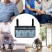 Wheelchair Side Bag with Reflective Stripe - Lightweight Organizer for Adults, Seniors, Handicap - Blue - Buy Online on GoSupps.com