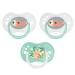 Tigex twisted lollipop | 0-6 months | Silicone pacifier day/night | BPA free | Fish | 3 pieces