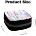 GIAPB Period Bag - Art Colorful Feather Design - Sanitary Napkin Storage & Makeup Pouch - Buy Online on GoSupps.com