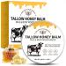 HUALIJIA Beef Tallow for Skin Tallow and Honey Balm (3.5oz) Tallow Face Moisturizer Natural Organic Grass-Fed Beef Tallow Balm with Raw Honey Moisturizing Blam for Body Safe for All Skin Types
