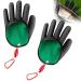 Roipus waterproof fishing gloves 2 pieces of predatory fish stab -resistant bite -proof waterproof gloves hunting gloves with anti -cut and magnetic lock latex fish catch gloves