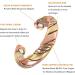 EnerMagiX Tricolor Gold Weave Magnetic Lymph Detox Ring - Adjustable Pure Copper Jewelry for Women & Men - Buy Online on GoSupps.com