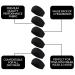 Styla Hair Solid Headband 6 Pack - Wide Soft Stretch Fabric Headbands for Women - Trendy & Stylish Black Hair Accessories - Buy Online on GoSupps.com