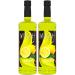 Mikah - Premium Flavors - Lemon (Limone) x2 | Syrup for drinks and desserts | Professional use | 2 bottles of 1 liter (2x1000ml)
