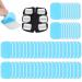 Leiptes 60 pieces ems gel pad ems muscle stimulator pads ABS trainer replacement gel pads ems muscle stimulator spare parts for EMS trainer belly trainer electrical muscle stimulation 65 x 45mm