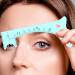 Eyebrow ruler Women Eyebrow Template for Eyeliner Quick Eye Makeup Tool Eyebrow Shaping Aid Brow Measuring Tool for Perfect Eyeliner & Lip Lines Blue - Buy Online on GoSupps.com