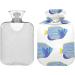 Hot Water Bottle with Cover - Fish Design 2L Warm Water Bag for Pain Relief - Ideal for Adults & Women - Buy Online on GoSupps.com