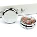 Round Floral Pill Box Organizer | 3 Compartment Wildflower Print Metal Case | Portable Decorative Pocket Pill Container - Style 19 - Buy Online on GoSupps.com