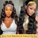 Body Wave Headband Wig 22 inch - Synthetic Glueless Wavy Wig for Black Women - 180% Density Heat Friendly - Buy Online on GoSupps.com