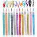Nail Polish Pens 12Pcs/Set Nail Art Pens 12 Colors Quick Dry Nail Art Paint Smooth Graffiti Dotting Pen Waterproof Drawing Painting Nail Polish Design Pens - Buy Online on GoSupps.com