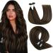 Youngsee Bondings Extensions Real Hair Brown Ombre Extensions Real Hair Bondings dark brown with medium brown ombre 45cm remy hair recovery Bonding Hot Fusion U Tip Hair Extensions 50g #2/2/6 45 cm-u Tip 1-2/6