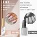 Rechoo 6pcs Matte & Glitter Gel Liner Nail Art Set - Wine Nude Pink White French Manicure Polish - 10ml Fineliner Nail Design - T-6 Dark Red & Nude Glitter - Buy Online on GoSupps.com