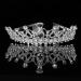Sparkling FRCOLOR Crystal Rhinestone Wedding Tiara Crown - Silver - Buy Online on GoSupps.com