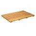 Asta Solid Teak Shower/Bath/Door Floor Mat with Rounded Corner, Spa Teak Collection (30x20)