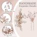 4-Piece Rose Gold Bridal Hair Accessory Set - Rhinestone Hair Pins, Crystal Flower Comb Clips for Wedding Hair - Brides and Bridesmaids - Buy Online on GoSupps.com