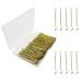 ILVISEST Hair Bobby Pins 200pcs Hair Pins Kit Clips with Box for Women Girls and Kids Premium Hair Pins for Thick Thin Hair Hair Pin Invisible Wave Hairgrip Barrette Hair Accessories (Gold)