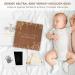 Creawoo Wooden Baby Memory Book Set - Baby's First 5 Years Milestone Journal, Record Diary, Scrapbook, Keepsake Gift Box for New Parents - Includes Ink Pad, Souvenir Bags, Envelopes - Buy Online on GoSupps.com