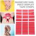 minkissy 5 Sheets Transparent Nail Tapes Nail Display Tape Holders Clear Nail Tape Nail Art Showing Tape Sticky Mounting Tape for Salon Nail Tips Red - Buy Online on GoSupps.com
