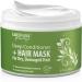 Organic Coconut Oil Hair Mask - Deep Conditioner for Curly Hair, Color & Keratin Safe - 8oz - Buy Online on GoSupps.com