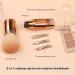 Retractable Foundation Brush | Foundation Concealer Brushes - Portable Powder Brushes 5-in-1 Retractable Foundation Concealer Brush for Cosmetics Travel rose gold - Buy Online on GoSupps.com