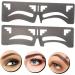 LALAFINA 4 Pcs Eyebrow Ruler Brow Stencil Makeup Measure Molds Brow Guide Stencil Eyebrow Shape Makeup Tools - Buy Online on GoSupps.com