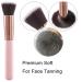 2pcs Face Self Tanning Flat Top Brush & Blending Applicator - Pink - Buy Online on GoSupps.com