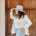 Gossifan Lady Fashion Wide Brim White Felt Fedora Panama Hat with Ring Belt - Trendy Women's Accessory - Buy Online on GoSupps.com