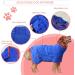 Buy Bibykivn Dog Bathrobe - Super Absorbent Microfiber Cuddle Robe for Dogs & Cats (L Blue) - Quick Dry & Adjustable Straps - Buy Online on GoSupps.com