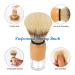 Genixart Shaving Brush Set - Natural Bristles for Personal Wet Shaving at Home & Travel (2 Pieces) - Buy Online on GoSupps.com