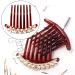 Honbay 2PCS Pearl Crystal Rhinestone Hair Side Combs - Floral Twist Hairpin for Women - Buy Online on GoSupps.com
