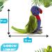 Zappi Co Rainbow Lorikeet Plush Toy - 21 cm Eco-Friendly Newborn Gift - Buy Online on GoSupps.com