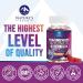 Magnesium Glycinate Gummies - Sugar Free - 100% Chelated Magnesium Gummy Supplement for Max Absorption - for Sleep Support & Heart Muscle & Bone Health - Gentle on Stomach Grape Flavor - 60 Gummies - Buy Online on GoSupps.com