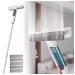 RRRYYYZZ 75'' Spray Window Washing Kit with 4-Section Extension Pole 4 in 1 Squeegee for Shower Glass Window Squeegee for Home with Sewage Collector and 5 Pads