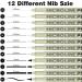 12 Pack Black Micro-Pen Fineliner Ink Pens - Waterproof Archival Ink, Fine Point for Artist Illustration, Sketching, Anime Manga, Scrapbooking - Buy Online on GoSupps.com