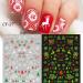 Nail Decal Manicure 3D DIY Santa Snowman Designs Christmas Luminous Nail Stickers(CY-020) - Buy Online on GoSupps.com