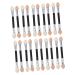 SOESFOUFU 20pcs Latex Eye Shadow Stick Makeup Double-ended Eye Shadow Brush Sponge Plastic