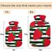 Shop Naanle Striped Strawberry Heat Bottle - 1L Transparent Hot Water Bottle for Bed Hand & Foot Warmer Pain Relief & Heat Therapy | International Shipping Available - Buy Online on GoSupps.com