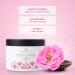 Rosadia Body Peeling - Vegan Natural Exfoliant with Rose Hip Kernels for Clear Skin Ingrown Hairs & Back Acne - 245g - Buy Online on GoSupps.com